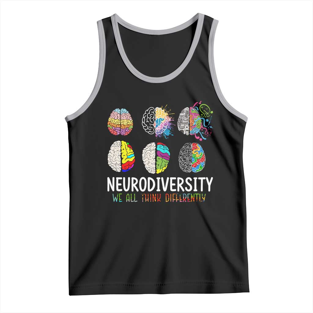 Embrace Neurodiversity Tank Top We All Think Differently