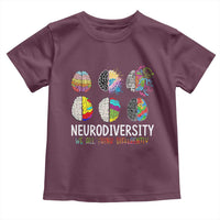 Embrace Neurodiversity Toddler T Shirt We All Think Differently