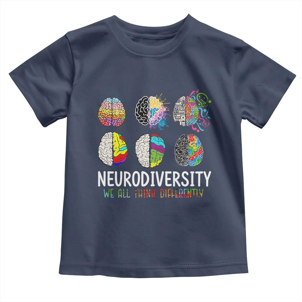Embrace Neurodiversity Toddler T Shirt We All Think Differently