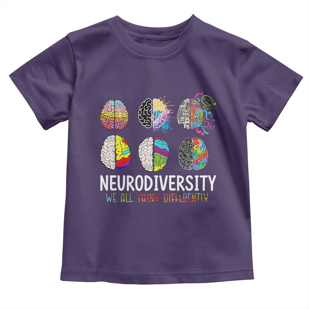 Embrace Neurodiversity Toddler T Shirt We All Think Differently