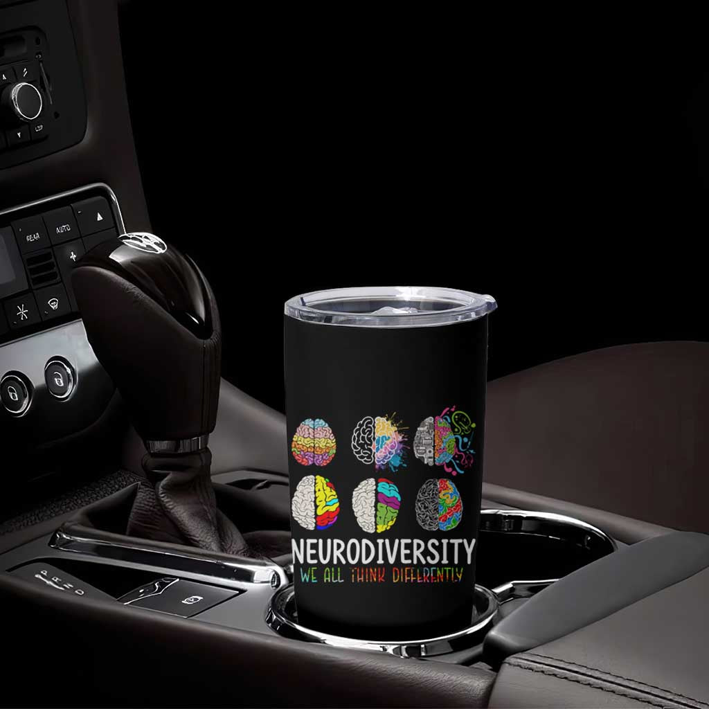 Embrace Neurodiversity Tumbler Cup We All Think Differently