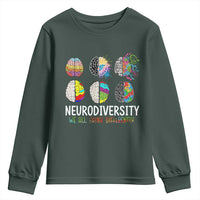 Embrace Neurodiversity Youth Sweatshirt We All Think Differently