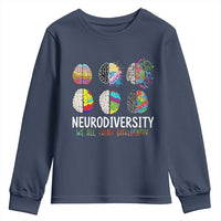Embrace Neurodiversity Youth Sweatshirt We All Think Differently