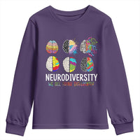 Embrace Neurodiversity Youth Sweatshirt We All Think Differently