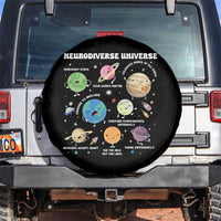 Neurodiverse Universe Spare Tire Cover Autism Awareness ASD ADHD Neurodiversity Sped Teacher