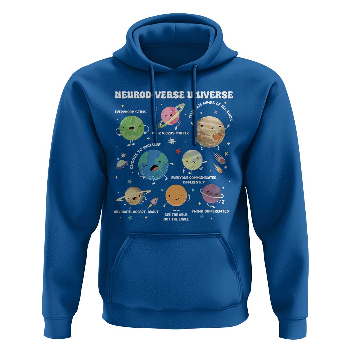 Neurodiverse Universe Hoodie Autism Awareness ASD ADHD Neurodiversity Sped Teacher