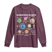 Neurodiverse Universe Long Sleeve Shirt Autism Awareness ASD ADHD Neurodiversity Sped Teacher