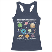 Neurodiverse Universe Racerback Tank Top Autism Awareness ASD ADHD Neurodiversity Sped Teacher