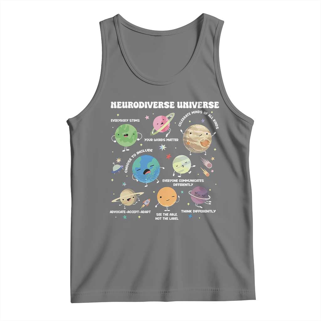 Neurodiverse Universe Tank Top Autism Awareness ASD ADHD Neurodiversity Sped Teacher