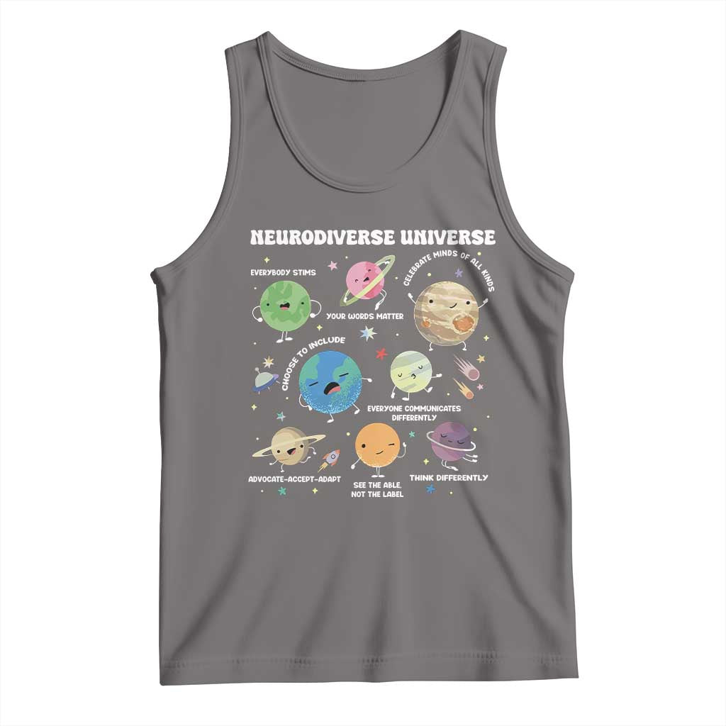 Neurodiverse Universe Tank Top Autism Awareness ASD ADHD Neurodiversity Sped Teacher