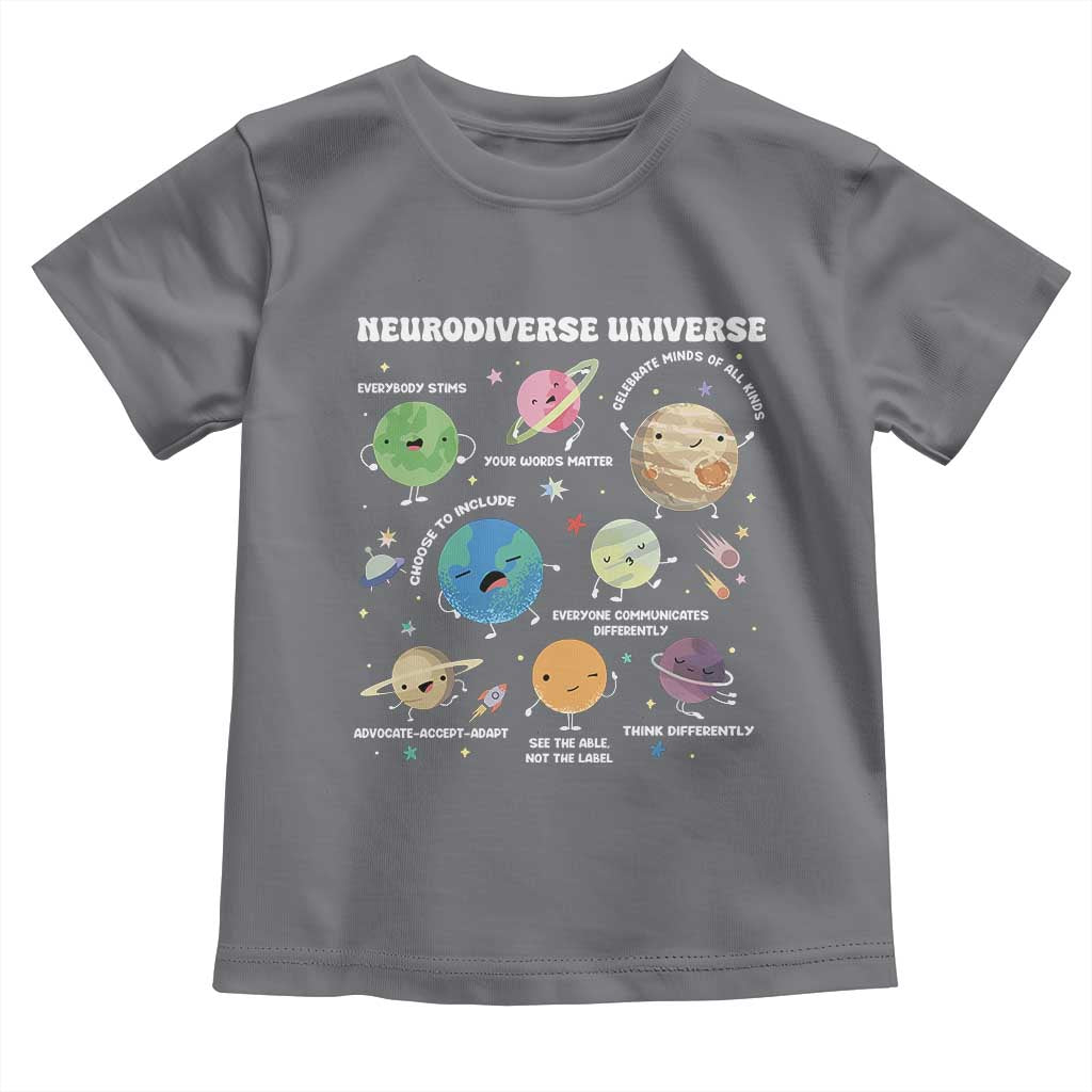 Neurodiverse Universe Toddler T Shirt Autism Awareness ASD ADHD Neurodiversity Sped Teacher
