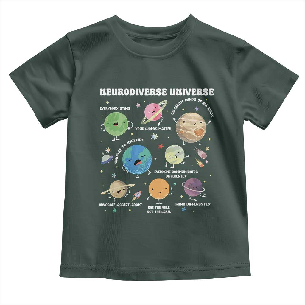 Neurodiverse Universe Toddler T Shirt Autism Awareness ASD ADHD Neurodiversity Sped Teacher