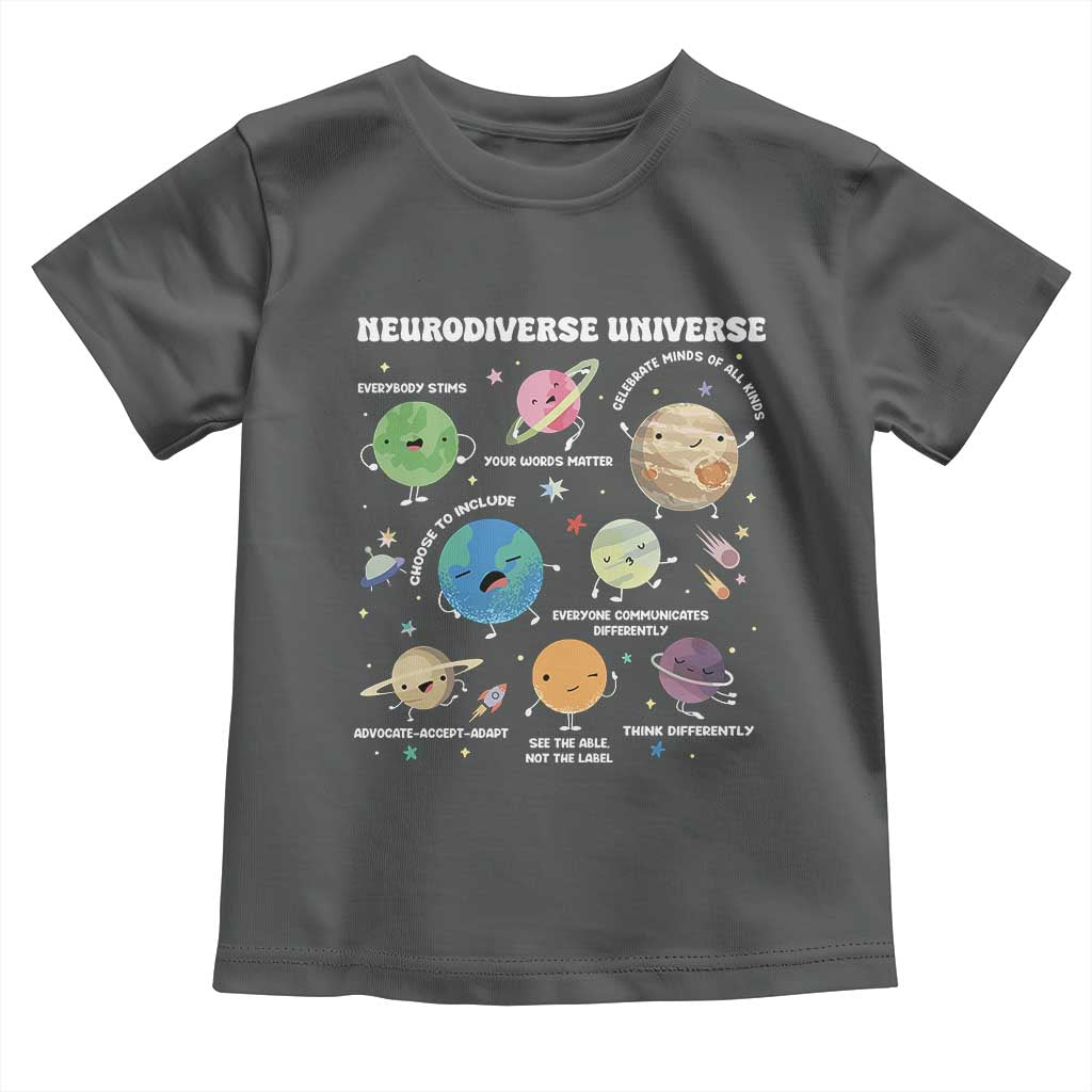 Neurodiverse Universe Toddler T Shirt Autism Awareness ASD ADHD Neurodiversity Sped Teacher