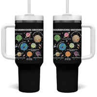 Neurodiverse Universe Tumbler With Handle Autism Awareness ASD ADHD Neurodiversity Sped Teacher