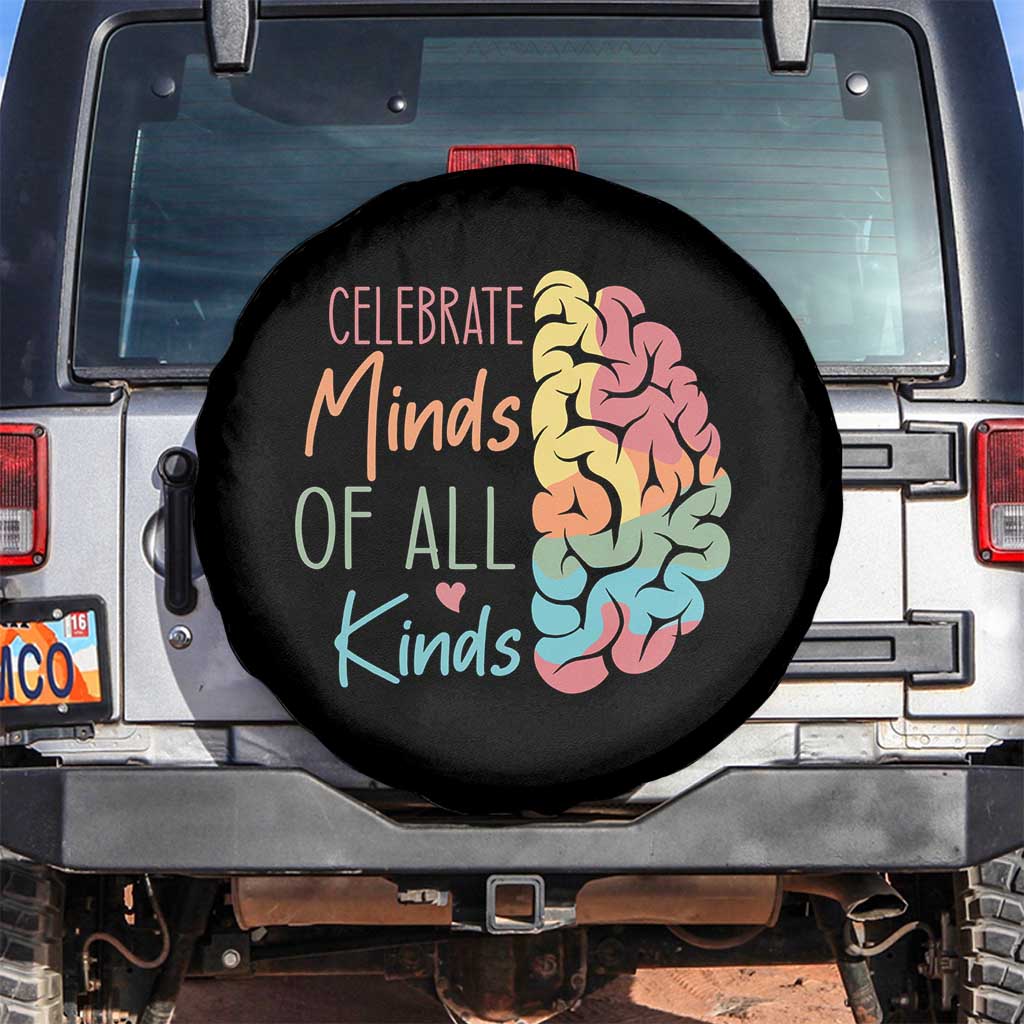 Embrace Neurodiversity Spare Tire Cover Celebrate Minds of All Kinds Teacher ASD
