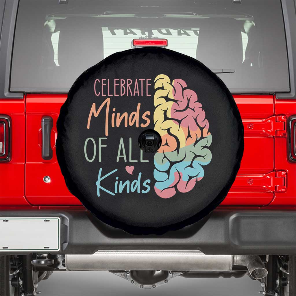 Embrace Neurodiversity Spare Tire Cover Celebrate Minds of All Kinds Teacher ASD