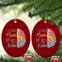 Embrace Neurodiversity Ceramic Ornament Celebrate Minds of All Kinds Teacher ASD - Wonder Print Shop