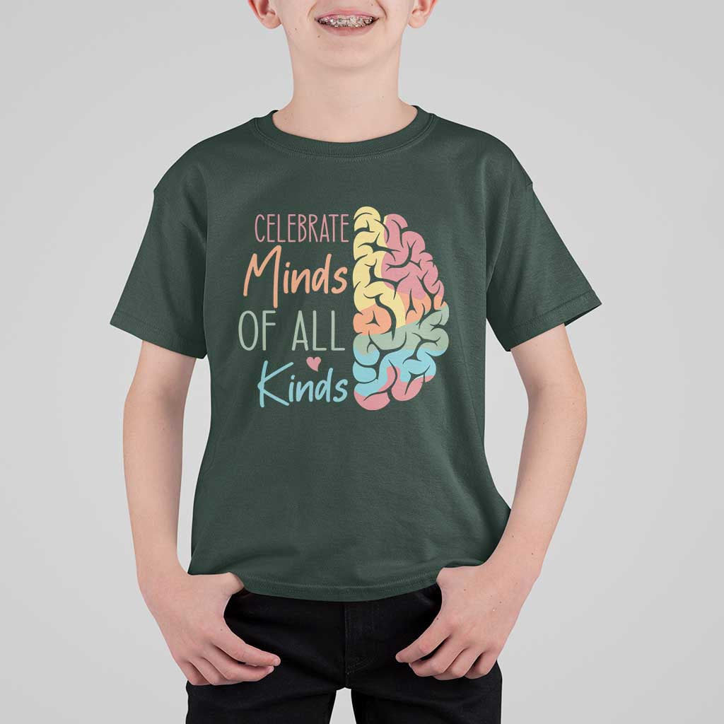 Embrace Neurodiversity T Shirt For Kid Celebrate Minds of All Kinds Teacher ASD