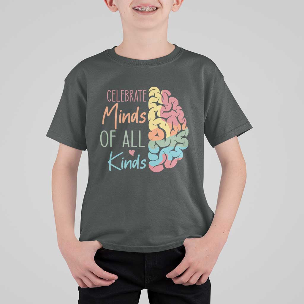 Embrace Neurodiversity T Shirt For Kid Celebrate Minds of All Kinds Teacher ASD