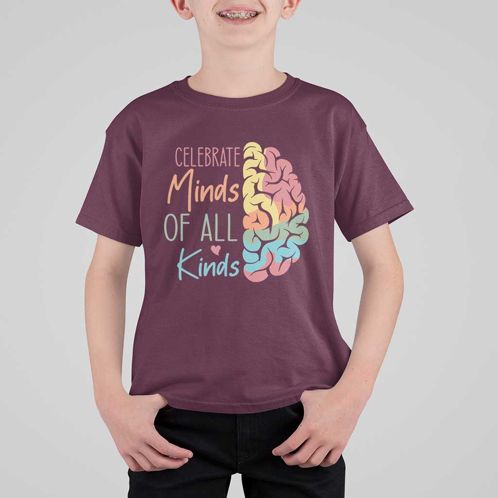 Embrace Neurodiversity T Shirt For Kid Celebrate Minds of All Kinds Teacher ASD