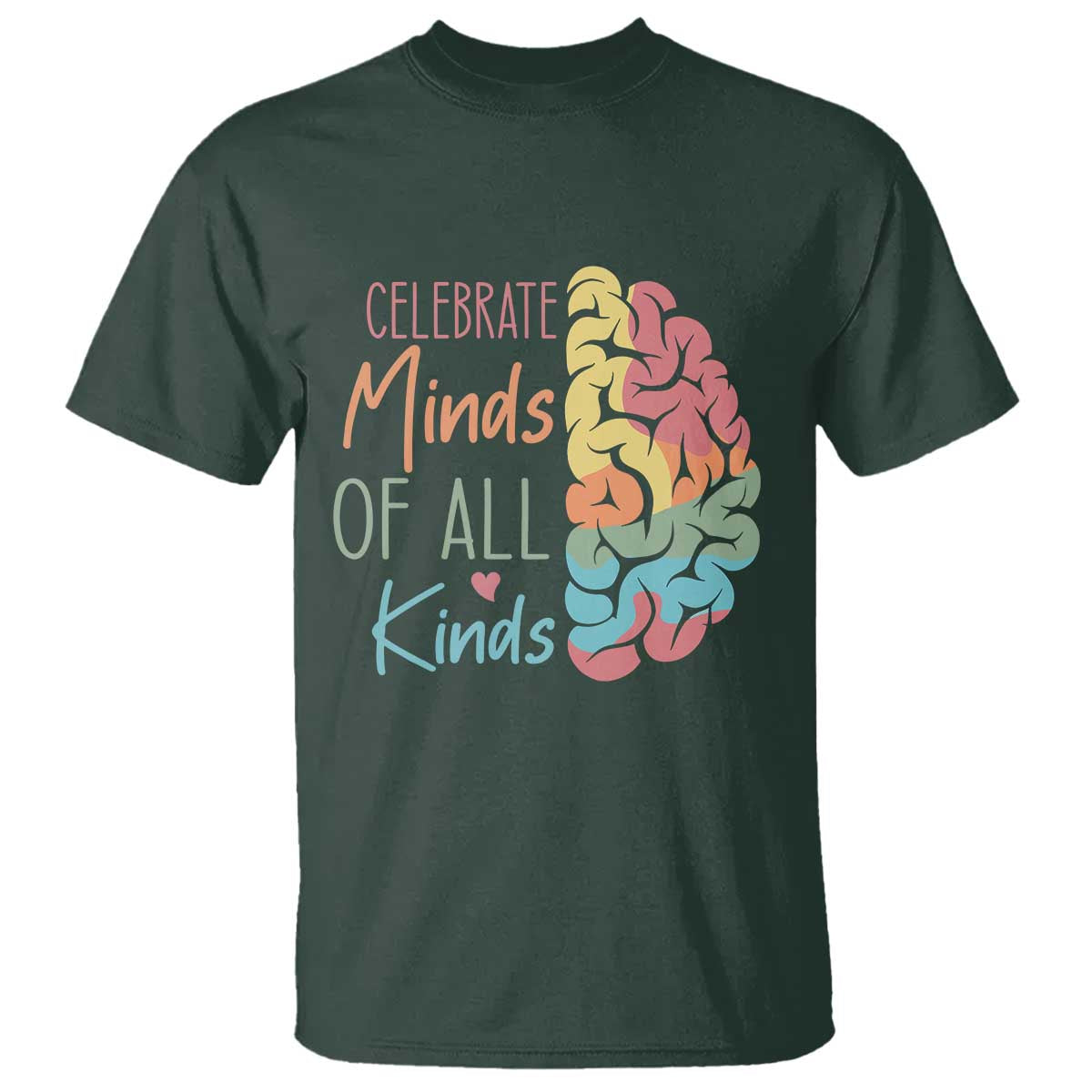 Embrace Neurodiversity T Shirt Celebrate Minds of All Kinds Teacher ASD