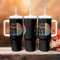 Embrace Neurodiversity Tumbler With Handle Celebrate Minds of All Kinds Teacher ASD