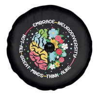 Embrace Neurodiversity Spare Tire Cover Neurodiverse Brain Autism Awareness ADHD Autistic