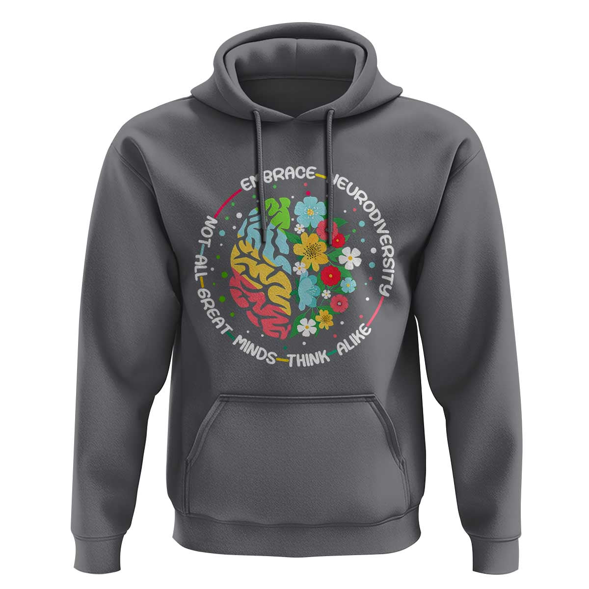 Embrace Neurodiversity Hoodie Neurodiverse Brain Autism Awareness ADHD Autistic