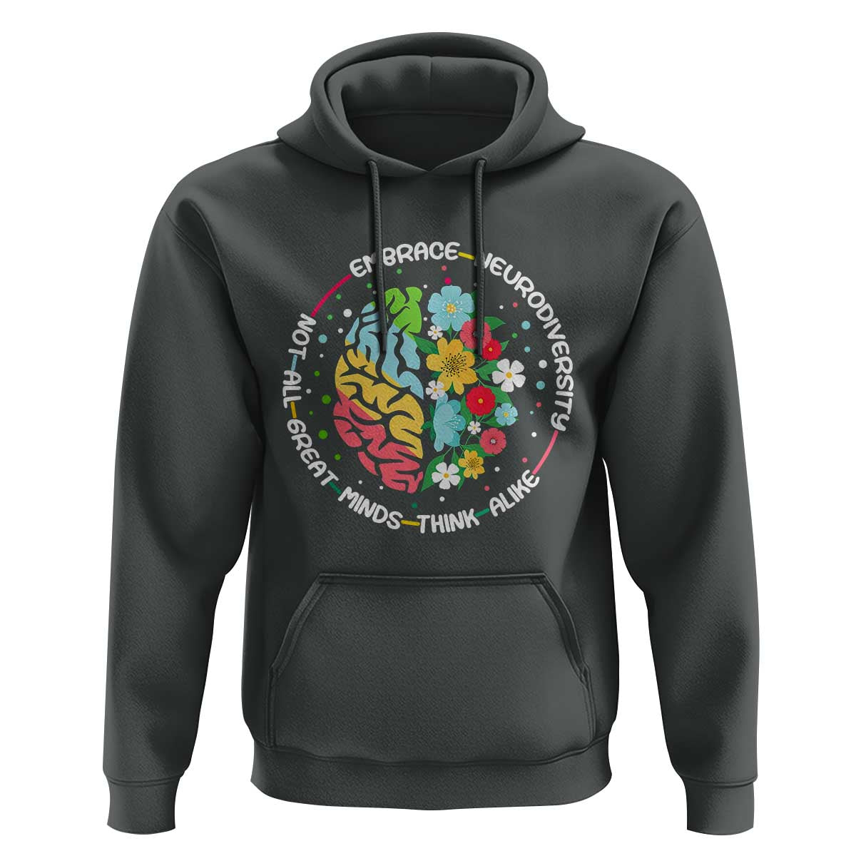 Embrace Neurodiversity Hoodie Neurodiverse Brain Autism Awareness ADHD Autistic