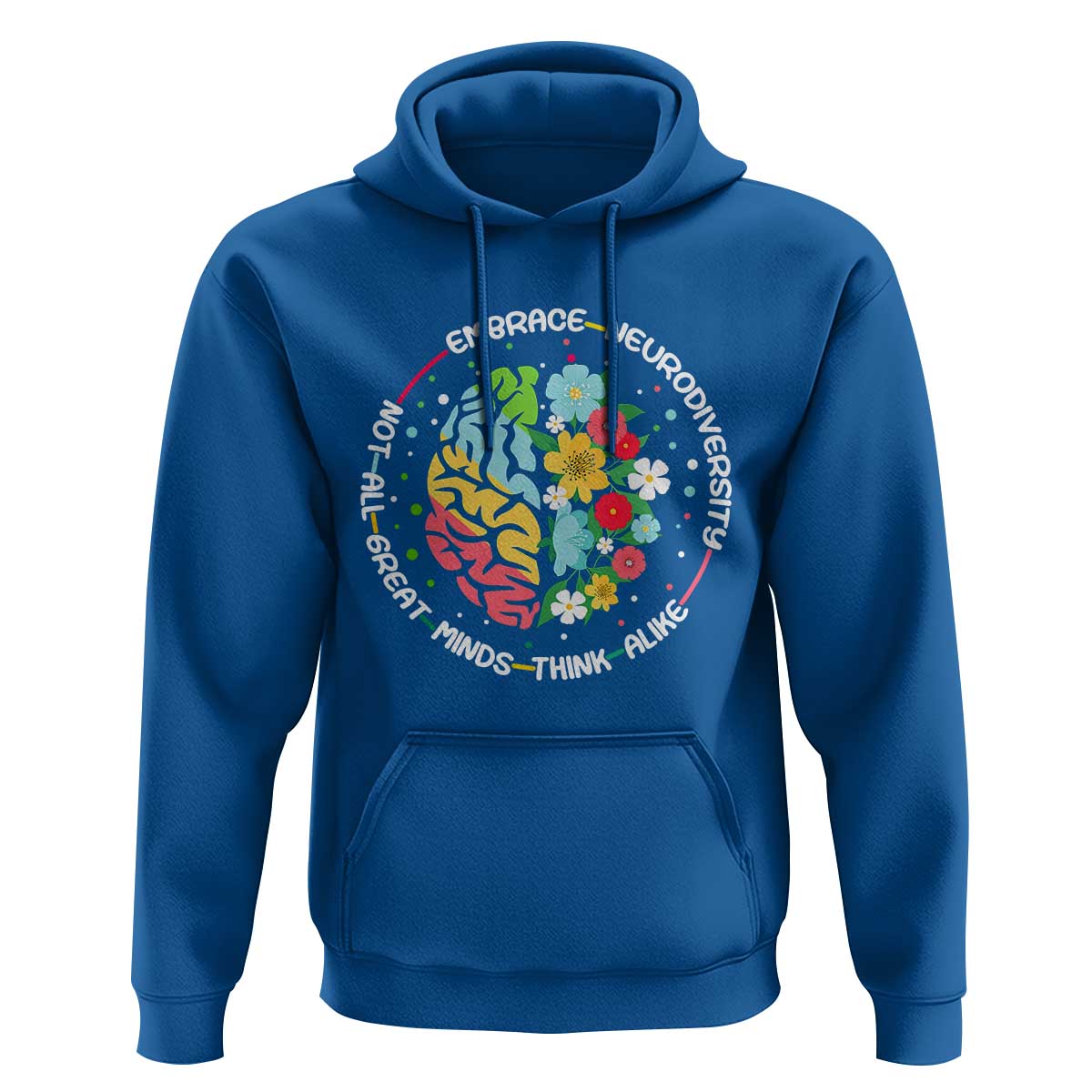 Embrace Neurodiversity Hoodie Neurodiverse Brain Autism Awareness ADHD Autistic