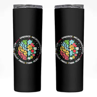 Embrace Neurodiversity Skinny Tumbler Neurodiverse Brain Autism Awareness ADHD Autistic