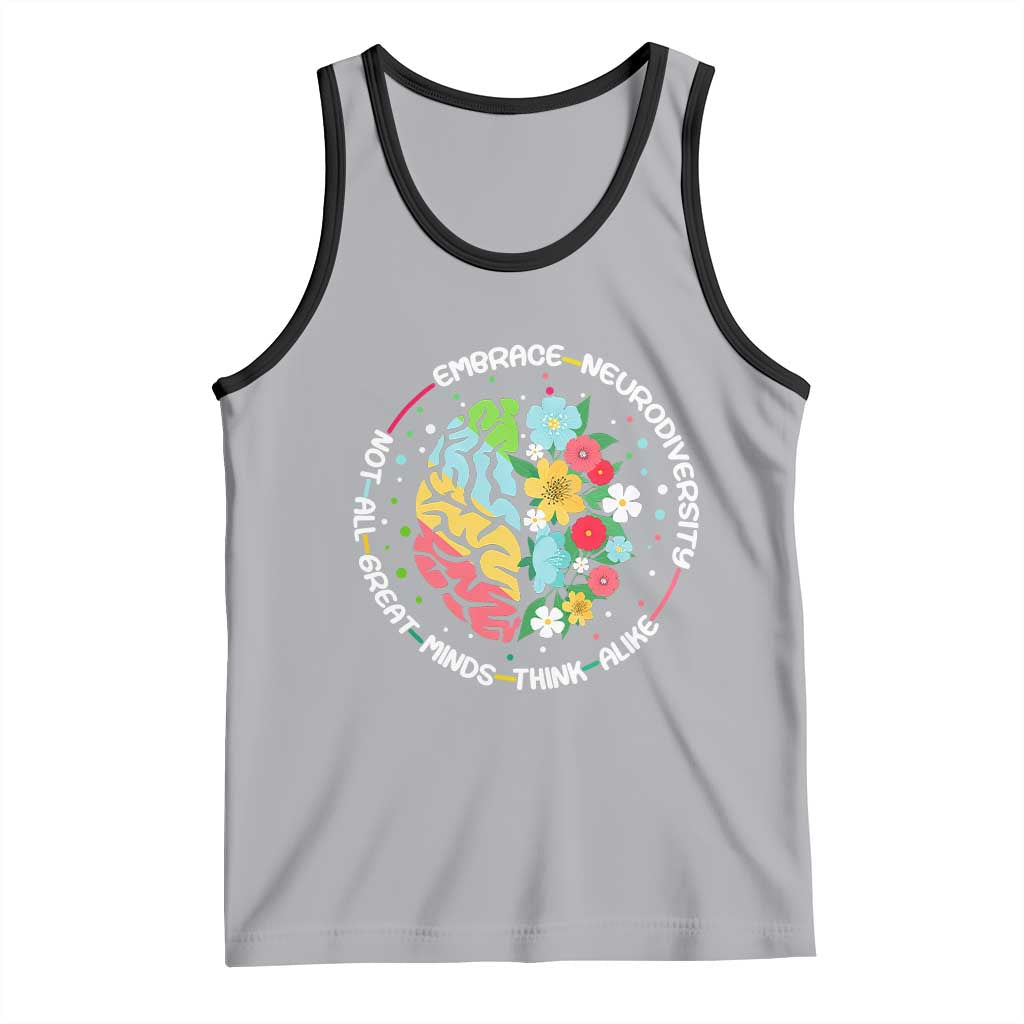 Embrace Neurodiversity Tank Top Neurodiverse Brain Autism Awareness ADHD Autistic