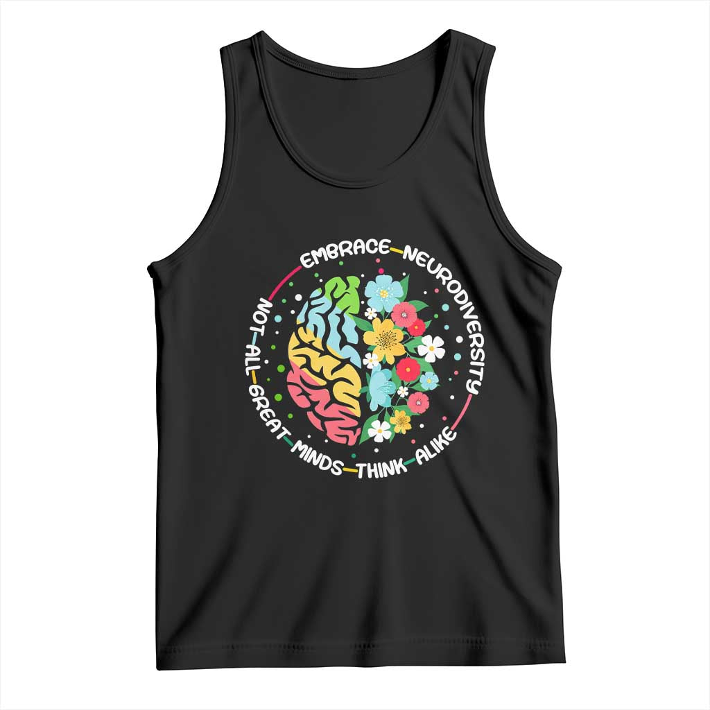 Embrace Neurodiversity Tank Top Neurodiverse Brain Autism Awareness ADHD Autistic