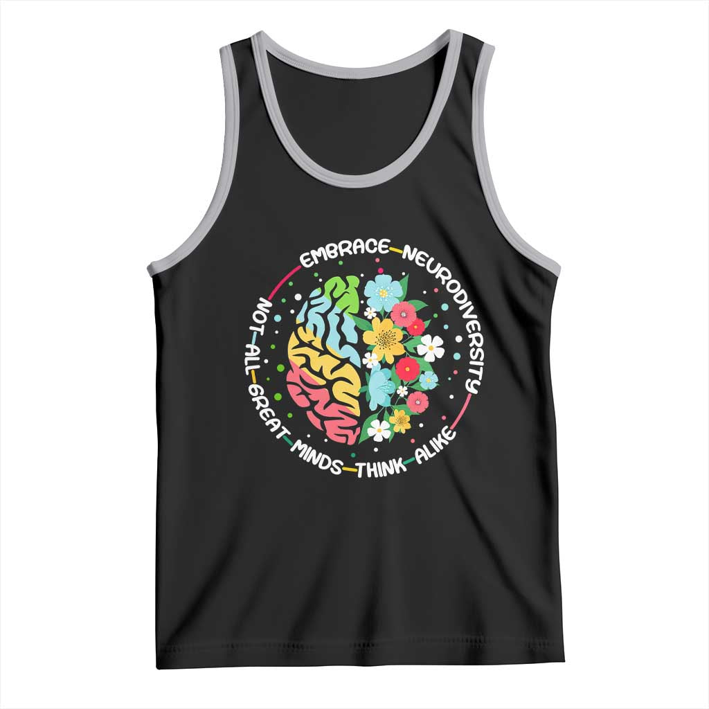 Embrace Neurodiversity Tank Top Neurodiverse Brain Autism Awareness ADHD Autistic