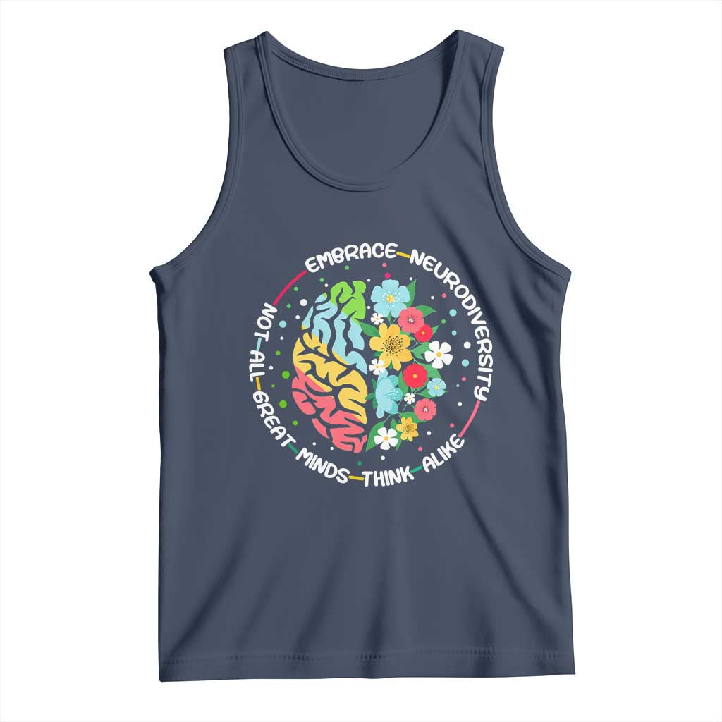 Embrace Neurodiversity Tank Top Neurodiverse Brain Autism Awareness ADHD Autistic