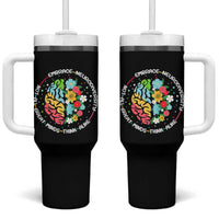 Embrace Neurodiversity Tumbler With Handle Neurodiverse Brain Autism Awareness ADHD Autistic