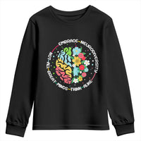 Embrace Neurodiversity Youth Sweatshirt Neurodiverse Brain Autism Awareness ADHD Autistic