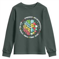 Embrace Neurodiversity Youth Sweatshirt Neurodiverse Brain Autism Awareness ADHD Autistic