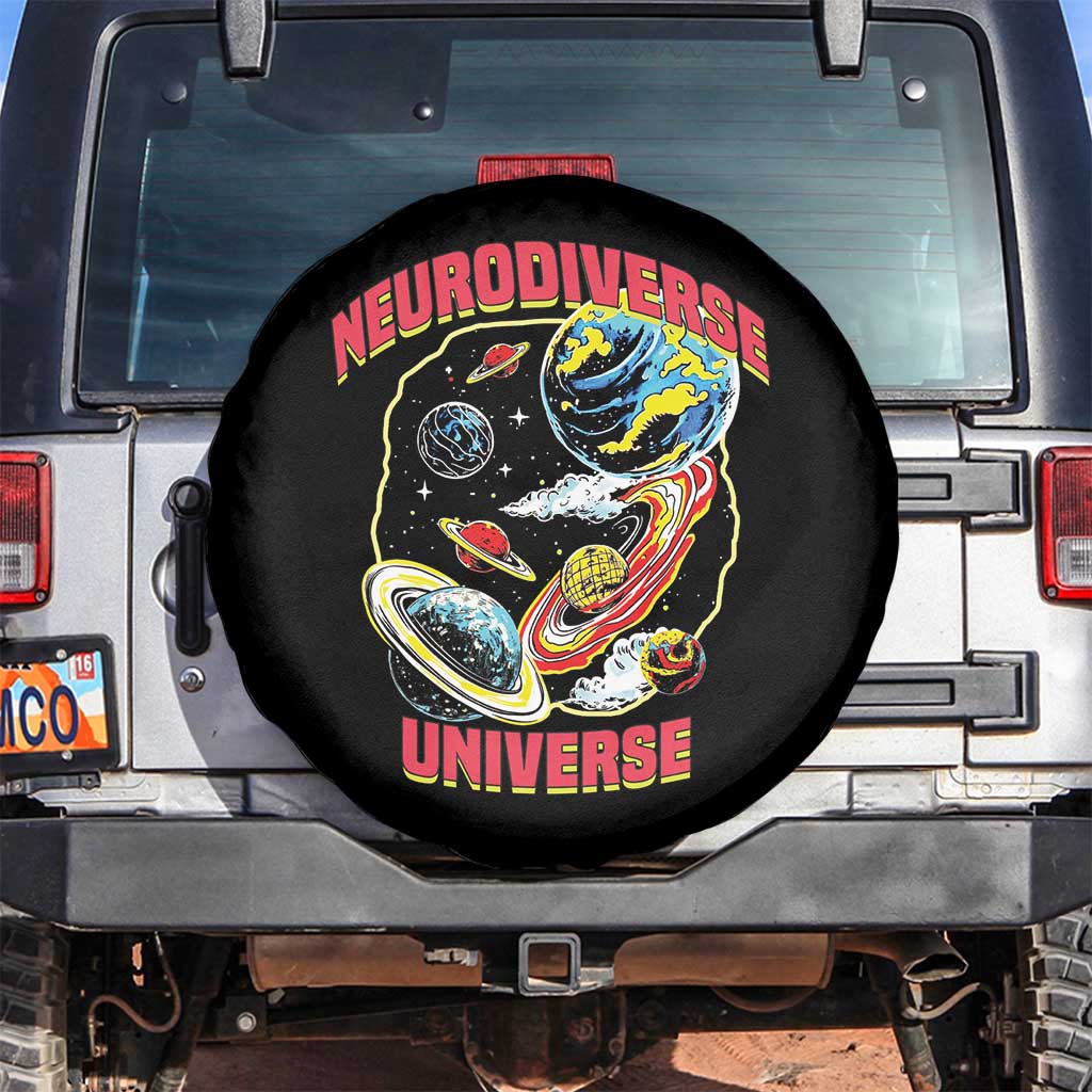 Neurodiverse Universe Spare Tire Cover Neurodiversity Embrace ADHD Autism ASD