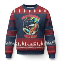 Neurodiverse Universe Ugly Christmas Sweater Neurodiversity Embrace ADHD Autism ASD - Wonder Print Shop