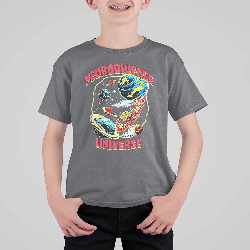 Neurodiverse Universe T Shirt For Kid Neurodiversity Embrace ADHD Autism ASD