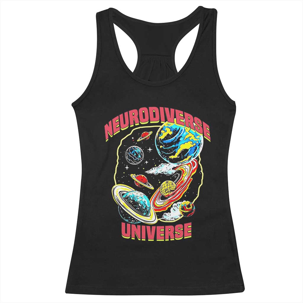 Neurodiverse Universe Racerback Tank Top Neurodiversity Embrace ADHD Autism ASD