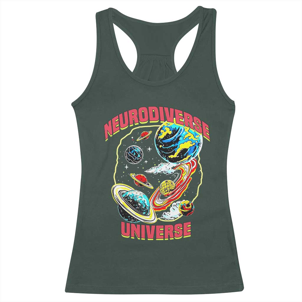 Neurodiverse Universe Racerback Tank Top Neurodiversity Embrace ADHD Autism ASD