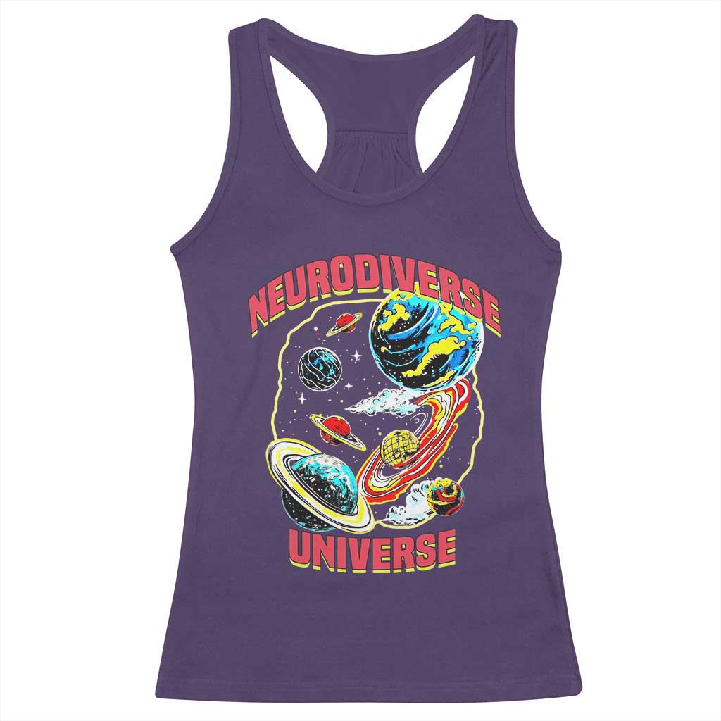 Neurodiverse Universe Racerback Tank Top Neurodiversity Embrace ADHD Autism ASD