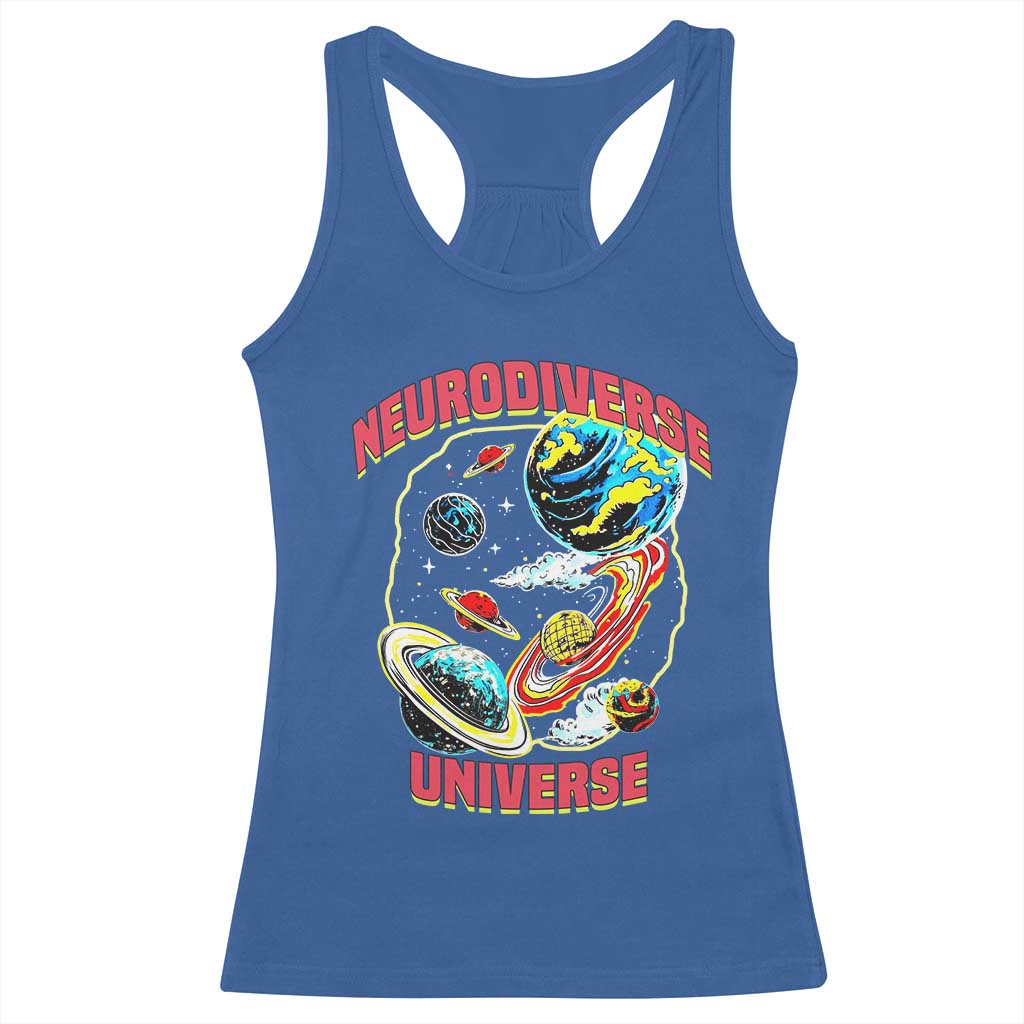Neurodiverse Universe Racerback Tank Top Neurodiversity Embrace ADHD Autism ASD