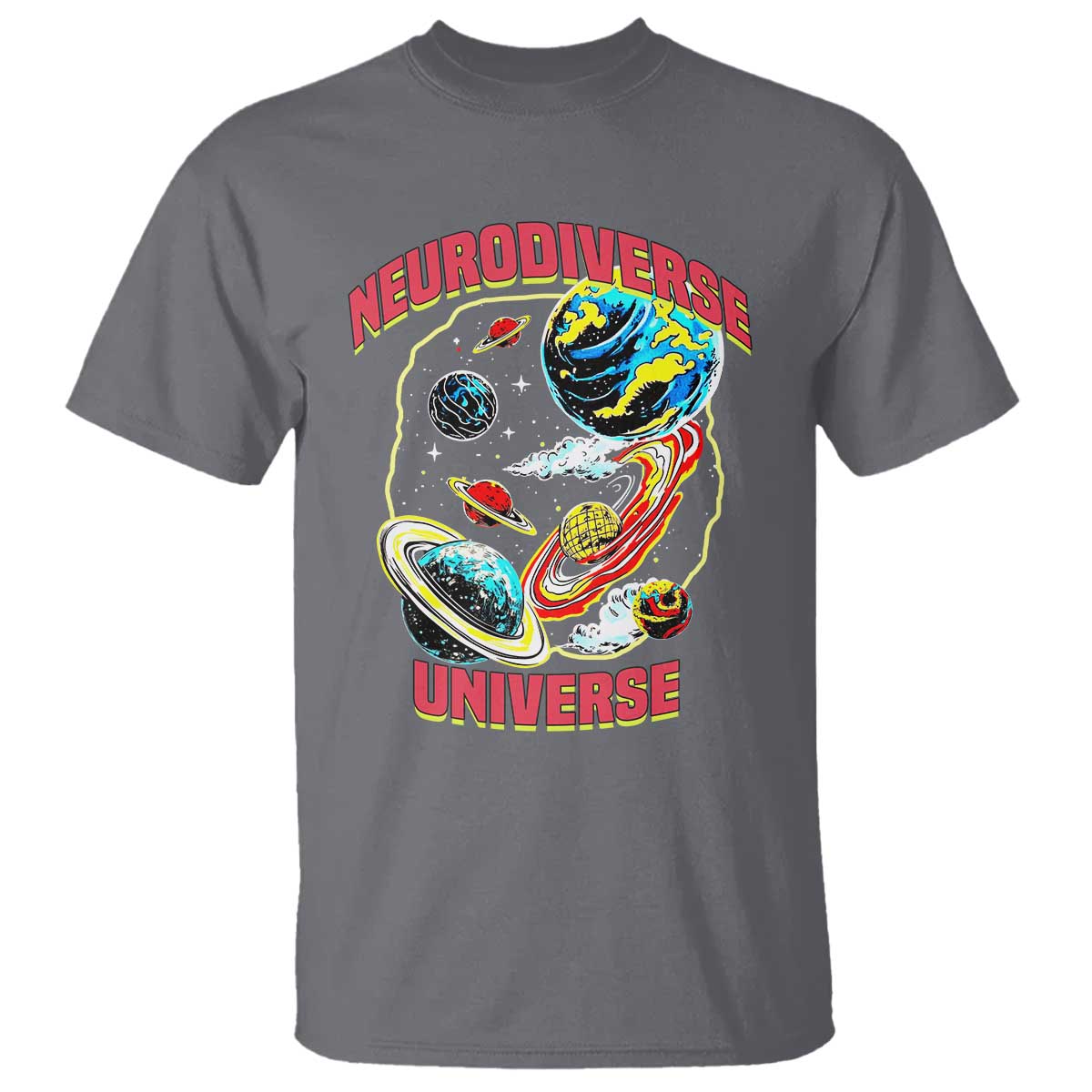 Neurodiverse Universe T Shirt Neurodiversity Embrace ADHD Autism ASD