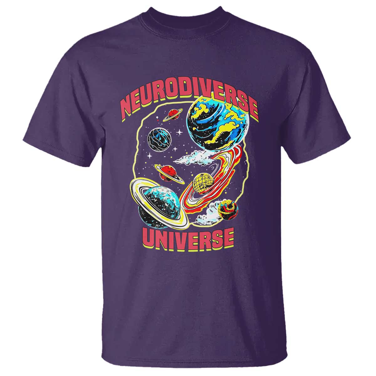Neurodiverse Universe T Shirt Neurodiversity Embrace ADHD Autism ASD