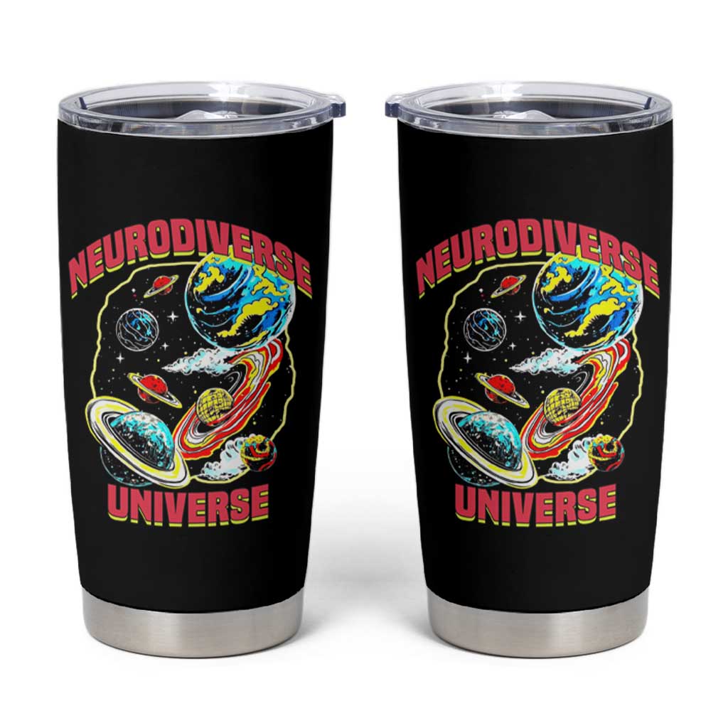 Neurodiverse Universe Tumbler Cup Neurodiversity Embrace ADHD Autism ASD