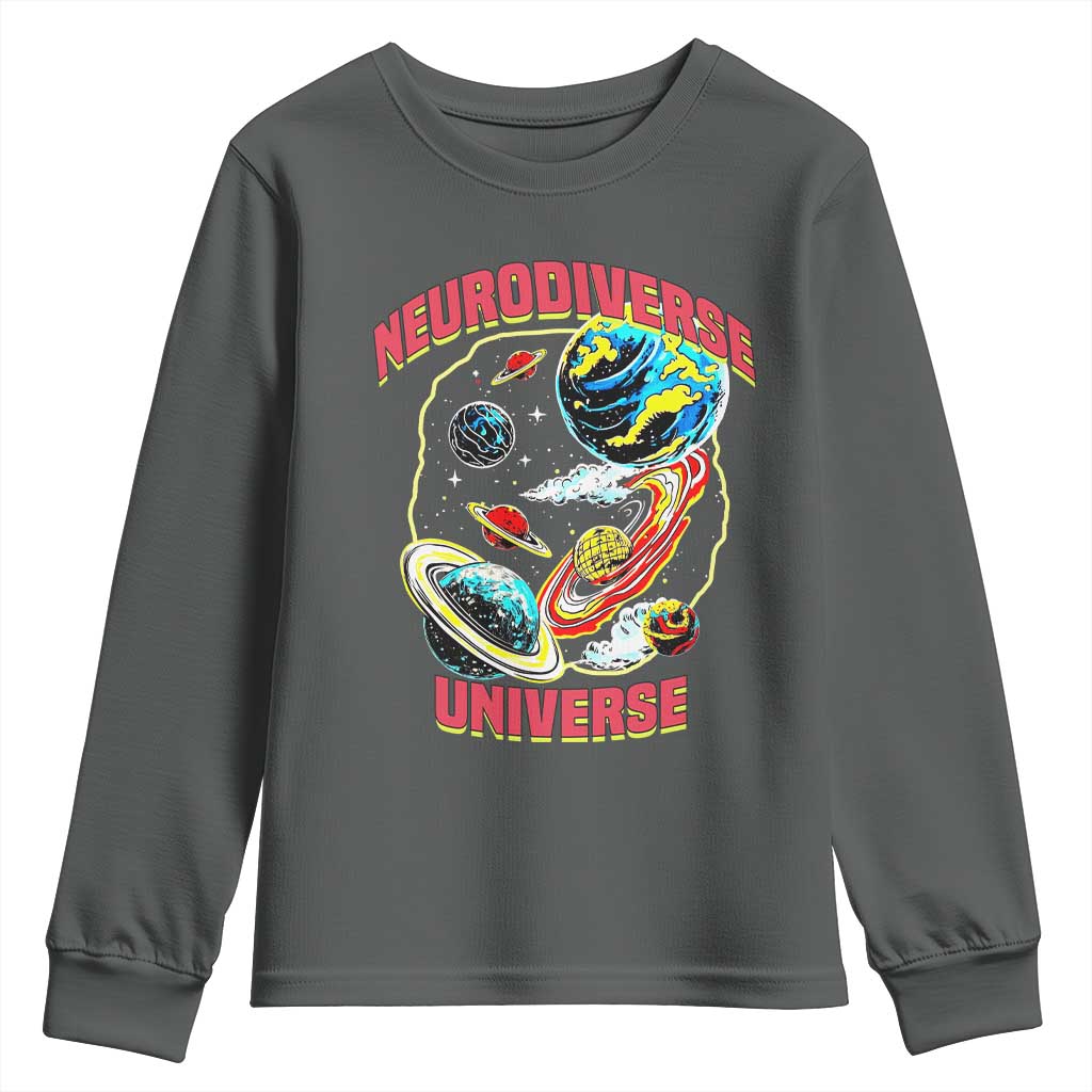 Neurodiverse Universe Youth Sweatshirt Neurodiversity Embrace ADHD Autism ASD