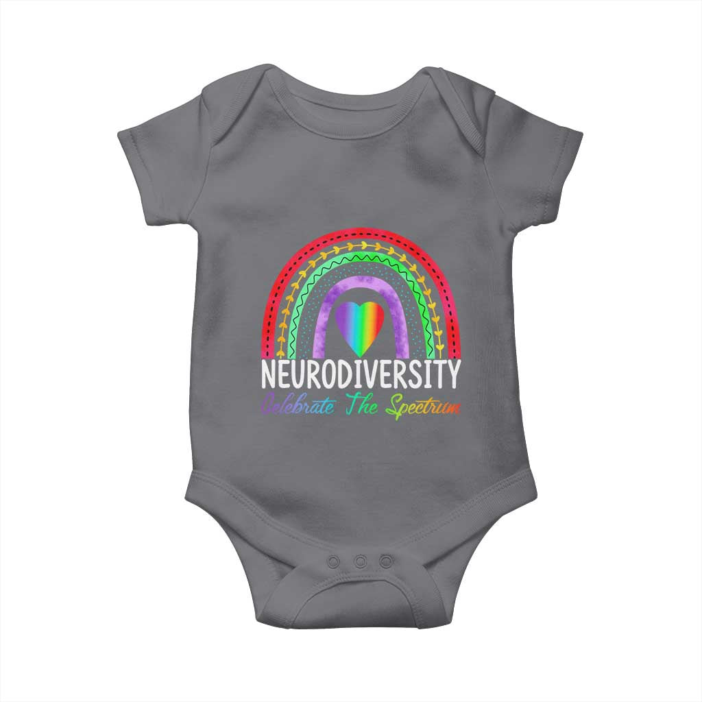 Neurodiversity Baby Onesie Autism Spectrum ASD ADHD Rainbow Boho